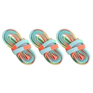 3 Paar flache Schnürsenkel für Sneaker sportlich Stretch bunt Schnürsenkel - Bild 1 von 12