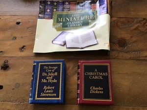 2 x Del Prado Miniatur Bücher - Weihnachtslied - Dr. Jekyll & Mr Hyde Classics - Bild 1 von 2