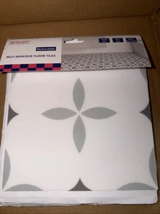 Morcart ablösbare selbstklebende Bodenfliesen 13 Stück grün weiß - Bild 1 von 2