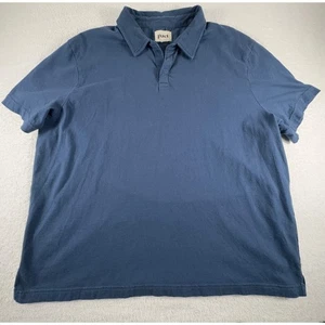 Pact Polo Shirt Mens XL Blue Navy Casual Short Sleeve Organic Cotton - Picture 1 of 5