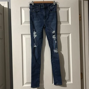 Abercrombie & Fitch Vaqueros Mujer’s Talla 00 Simone Ripped Distressed Skinny - Imagen 1 de 11