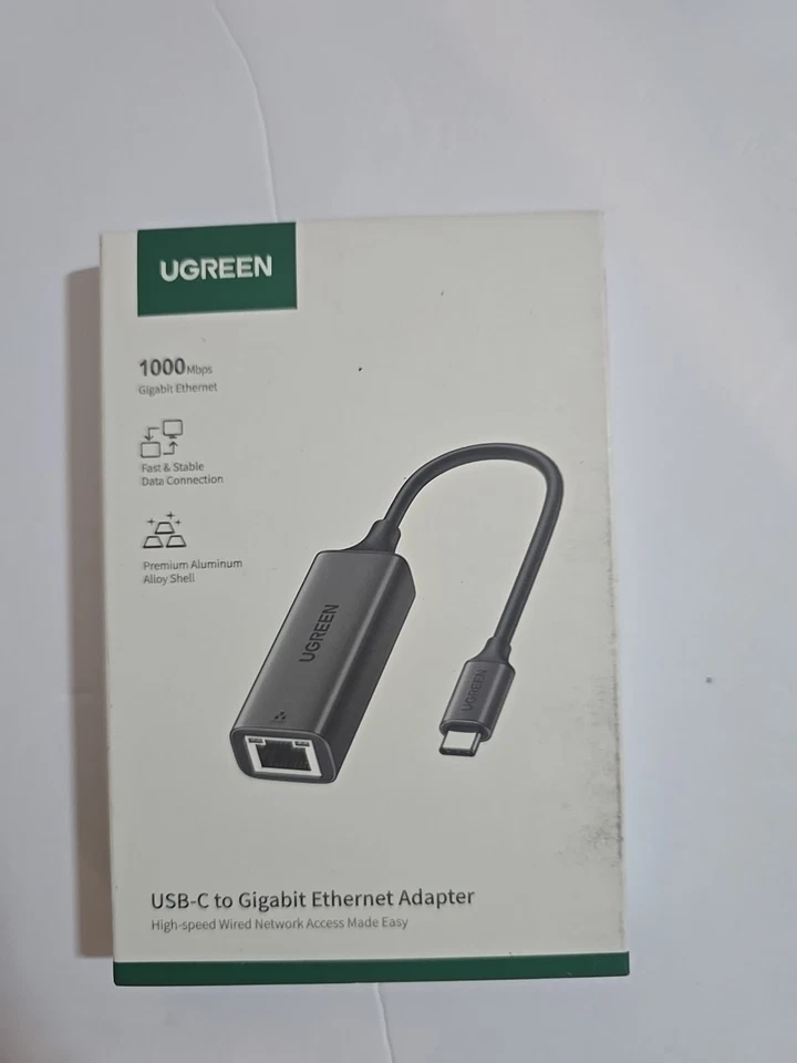 UGREEN USB C to Ethernet LAN Network Adapter Gigabit RJ45 to USB Type-C - Image 1 of 1