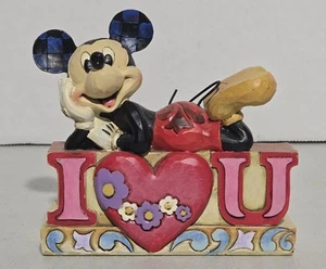 Mickey Mouse “I Love You” Jim Shore Disney Traditions Valentine’s Figure 4043669 - Picture 1 of 6