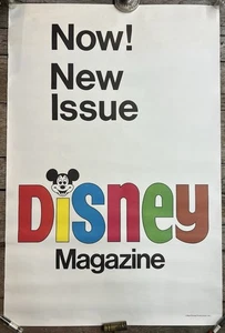 RAR Vintage 1965 Disney Magazin Werbung Poster 28x42 Mickey Mouse - Bild 1 von 12