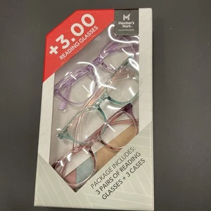 ⚡️Gafas de lectura Member's Mark, 3pk (+3.00) Estilo 100 🆕Caja abierta👈 - Imagen 1 de 2