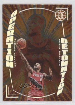 2021-22 Panini Illusions Operation Detonation Orange Damian Lillard #32 - Image 1 of 2