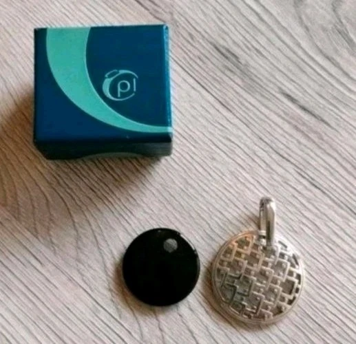 Pierre Lang Anhänger Zweiteilig Amulett Stein Schwarz - Bild 1 von 2