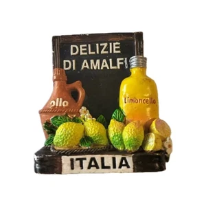 MAGNETE CALAMITA RESINA FRIGO SOUVENIR FRIDGE MAGNET AMALFI CAMPANIA - Picture 1 of 1