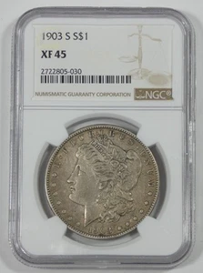 1903-S Morgan Dollar CERTIFIED NGC XF 45  Silver Dollar - Picture 1 of 4