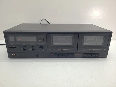 JVC TD-W106 Stereo Double Cassette Deck Untested Powers On - Image 1 of 4
