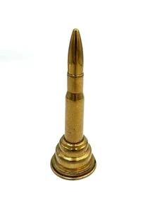 Military Armature Table Lighter 50 Caliber Bullet Shell Used Untested S L 42 - Picture 1 of 9