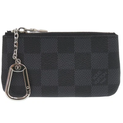 AUTHENTIC LOUIS VUITTON N60155 Damier Graphite Pochette cle coin purse - Image 1 of 4