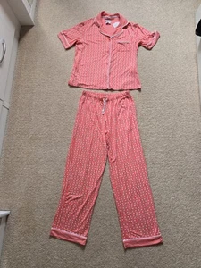 DKNY Womens Peach Spot Patterned Pyjamas Size Small New With Tags - Picture 1 of 6