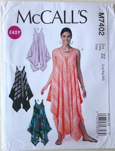 McCalls 7402 EASY Misses Dresses Jumpsuits Sewing Pattern Sz 16-26 L-XL-XXL - Picture 1 of 1