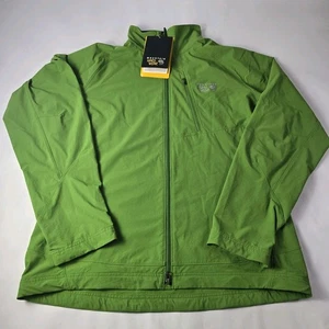 Giacca Mountain Hardwear Onata Uomo XL Verde Full Zip Escursionismo Outdoor Leggera - Foto 1 di 13