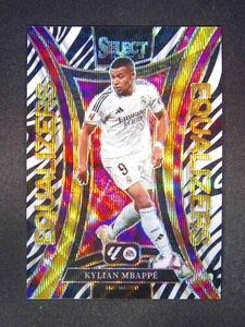 2024-25 Panini Select Laliga Kylian Mbappe #16 Equalizers Zebra Wave Prizm SSP - Picture 1 of 2