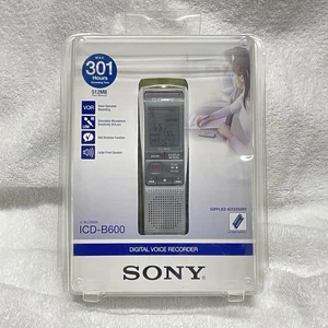 Sony ICD-B600 Digital Voice Recorder 512MB 301 Hours - New & Sealed - Picture 1 of 6