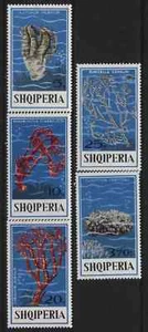 Albania MNH Sc 1691-95 Mi 1802-06 Val 5.5 Euro Corals - Picture 1 of 1