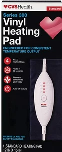 CVS Health Series 300 Vinyl Heating Pad · 12" x 15" · 30 SECOND HEAT UP - Picture 1 of 2