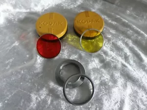 KODAK VI ADAPTER, RETAINER RING AND FILTERS LOT OF 4 SEE PICTURES & DESCRIPTION - Picture 1 of 5