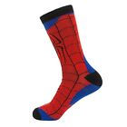 Chaussettes d'équipage costume tissé Spider-Man rouge