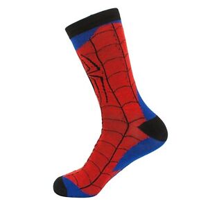 Spider-Man Webbed Costume Crew Socks Red