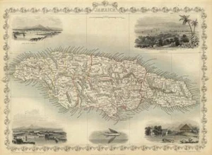 Vintage Karte von Jamaika (1851) - Bild 1 von 16