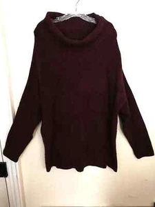 Old Navy Womens Sweater XL Maroon Purple Knit Turtleneck Pullover Top Dress Work - Picture 1 of 3