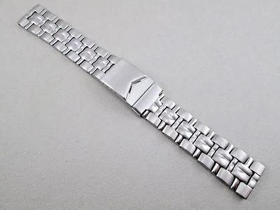 Graham Int. Correa de reloj de acero inoxidable macizo tamaño taca 20mm tono plata para hombre Foto 1 de 4