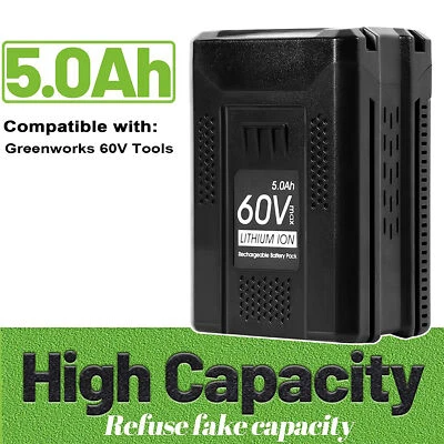 NEW 60V 5.0Ah Lithium Ion Battery for Greenworks Pro LB60A03 LB60A02 LB60A00