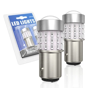 For Chrysler Crossfire 2004-2008 1157 2057 BAY15D Red LED Brake Tail Light Bulbs - Foto 1 di 12