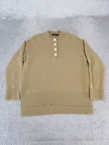 Theory Sweater Womens Petite Brown Cashmere Knit - Picture 1 of 8
