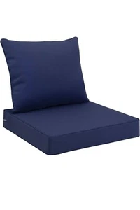 Juego de cojines de asiento exterior Favoyard 22” x 22” impermeable y resistente a la decoloración para patio - Imagen 1 de 5