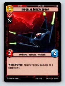 Imperial Aggression Villainy Imperial Interceptor Unidad Espacio Cuando se Juega 4C - Imagen 1 de 10