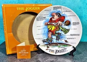 The Jogger 1982 Gary Patterson Sports Collection Plate Series With Box Humor - Bild 1 von 8