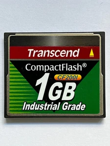 CF Card New Original Transcend CompactFlash CF200I 1 GB Industrial Grade 220X CF - Picture 1 of 7