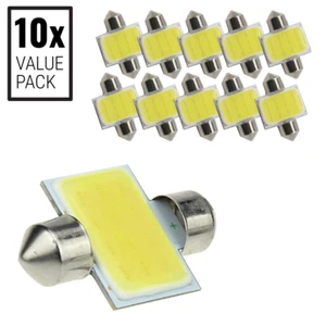 10X 6000K Blanco COB LED Mapa/Cúpula Interior Luces Bombillas 31MM Festón - Imagen 1 de 7