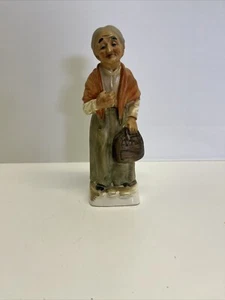 Vintage Norleans Japan Figur alte Frau 7"" groß - Bild 1 von 5