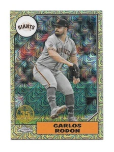 Actualización Topps 2022 CARLOS RONDON paquete plateado 1987 cromo Mogo - SF GIANTS - - Imagen 1 de 1