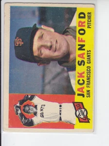 1960 Topps Jack Sanford Giants #165 VG Condition - Picture 1 of 2