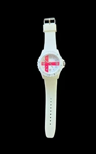 England Edition Two tone Dial Silicone Strap Unisex Watch  - Picture 1 of 4