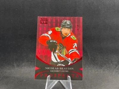 2020-21 UD METAL UNIVERSE NICOLAS BEAUDIN PREMIUM '97-98 RETRO STAR RUBIES 38/50 - Image 1 of 2