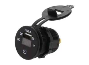 Voltmeter for vehicles, QC3.0 USB Socket & Touch Switch - Imagen 1 de 1