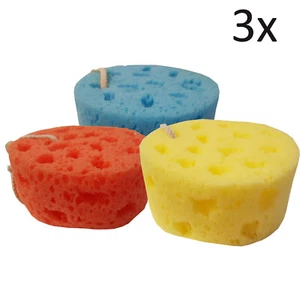 3 x SOFT SPONGES kitchen bathroom car cleaning washing shower - Picture 1 of 4