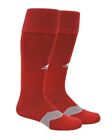(2) Pairs ADIDAS Metro IV Soccer Socks Power Red/White/Grey Size Large