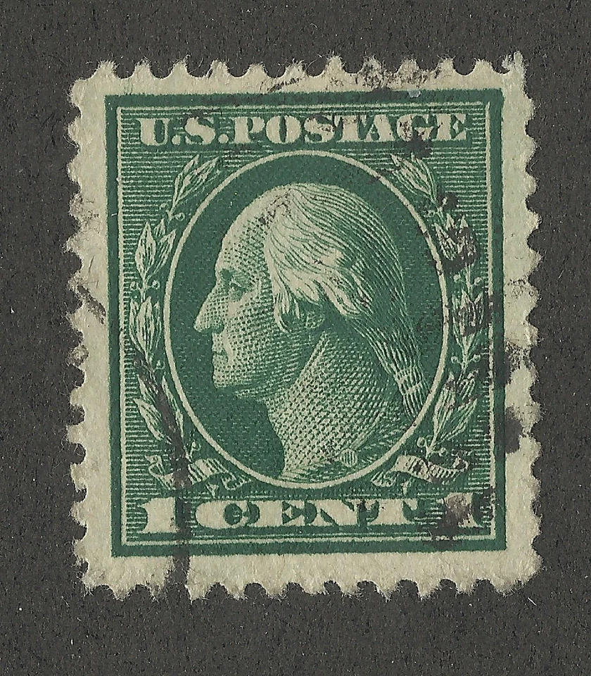 US 498 @ (1917) 1c Used, VF/XF Washington  - Image 1 of 1