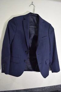 Ralph Lauren BOYS M 10 10R Blue 2 Button Blazer Preppy Suit Jacket Church Party - Picture 1 of 11
