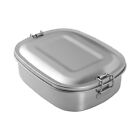 Eco Friendly Large Lunch Box Tin Stainless Steel Compartment Camping Storage