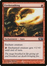 1x FOIL Firebreathing MTG M10 No137 Magic 2010 NM/Unplay English C card X1