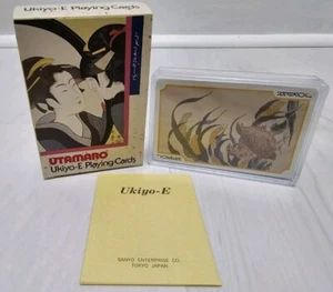 VTG NEW Utamaro Ukiyo-E Japanese Playing Cards Deck Bridge Size SEALED - Picture 1 of 9